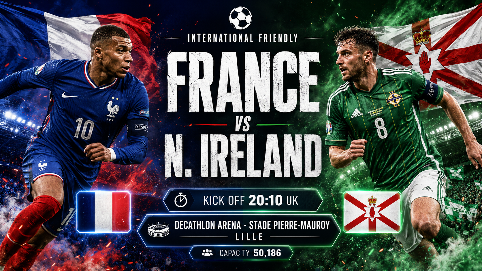 Francie - Severní Irsko : Poslední test lídra žebříčku FIFA před startem světového šampionátu