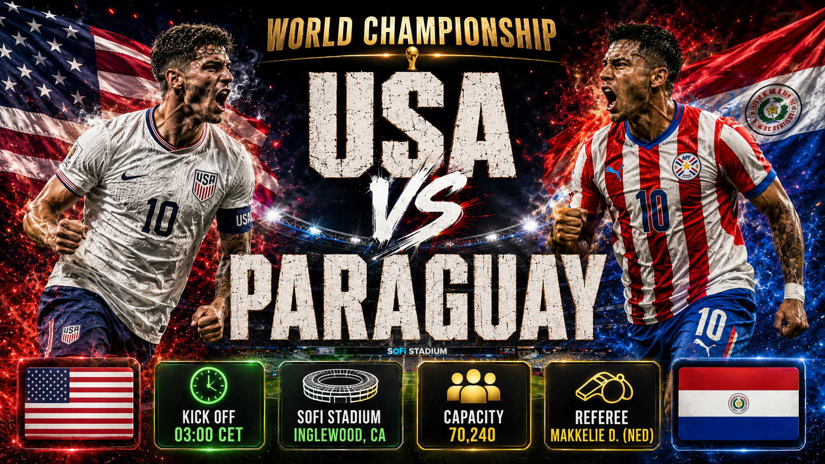USA - Paraguay : Vroucí kotel v Los Angeles otestuje ambice domácích i paraguayskou defenzivní zeď