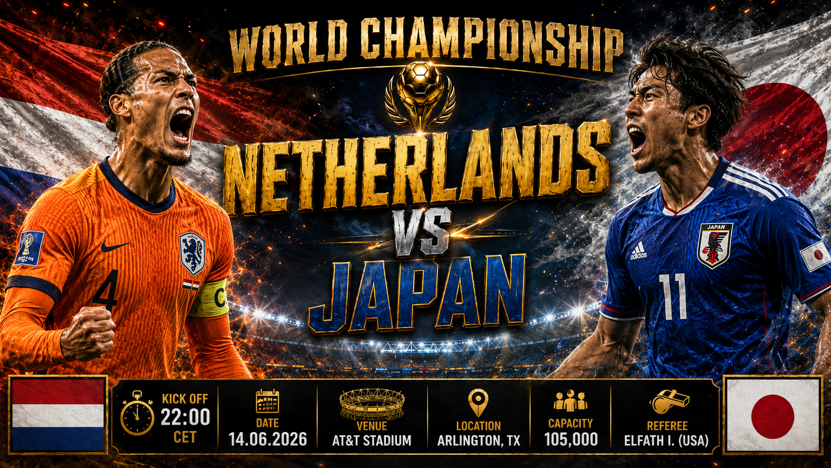 Netherlands - Japan : Taktická bitva v Texasu otevře vyrovnanou skupinu F